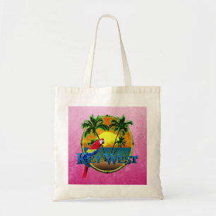 Pink Key West Sunset Tote Bag