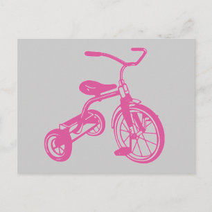 Pink Kid’s Tricycle Postcard