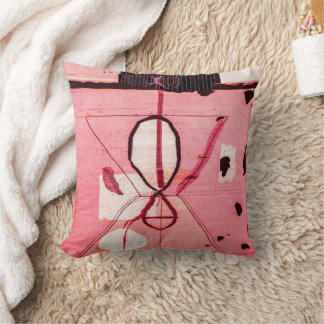 Pink Kilim Bohemian Moroccan Throw Pillow