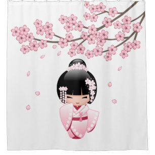 Pink Kimono Kawaii Kokeshi Doll