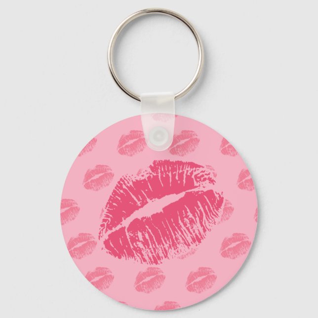 Pink Kiss Keychain (Front)