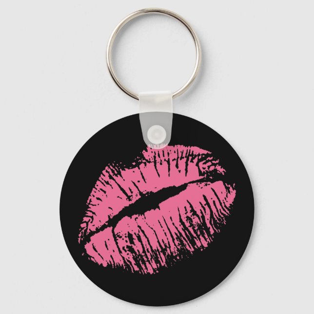 Pink Kiss Keychain (Front)