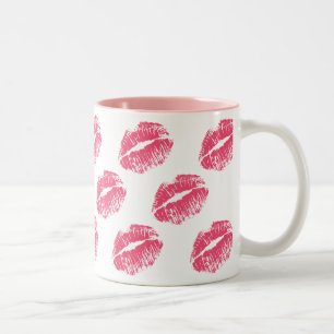 Pink Kiss Two-Tone Coffee Mug