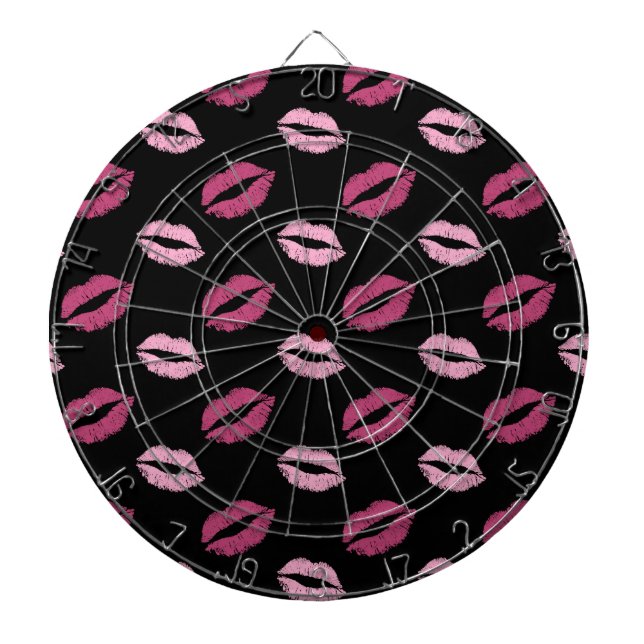 Pink Kisses Dartboard (Front)