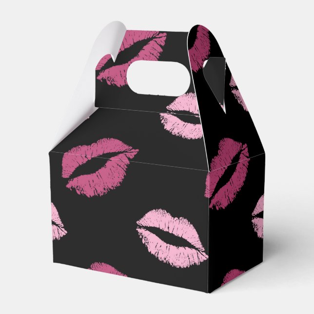 Pink Kisses Favor Box (Front Side)