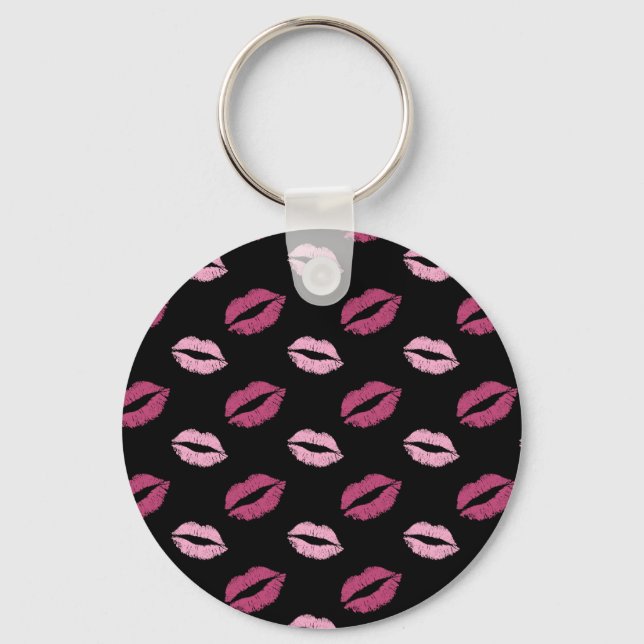 Pink Kisses Keychain (Front)