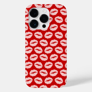 Pink Kissy Lips Case-Mate iPhone 14 Pro Case