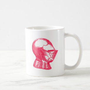 Pink Knight Medieval Armour Helmet Knights Coffee Mug