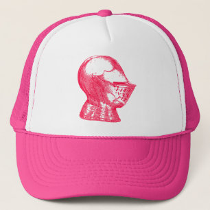 Pink Knight Medieval Armour Helmet Knights Trucker Hat