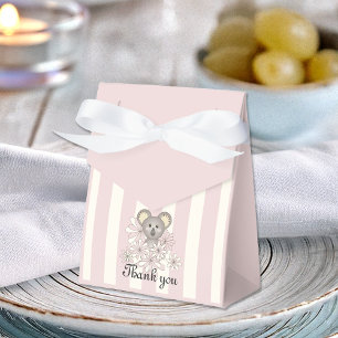 Pink Koala Baby Girl Shower / Kids Birthday Party Favor Box