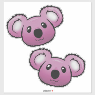 Pink koalas  sticker