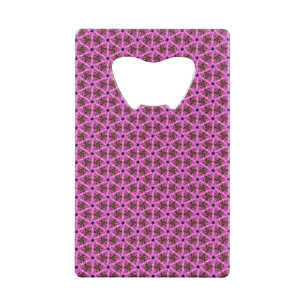 Pink Labyrinth Bottle Opener Credit Card Bottle Opener