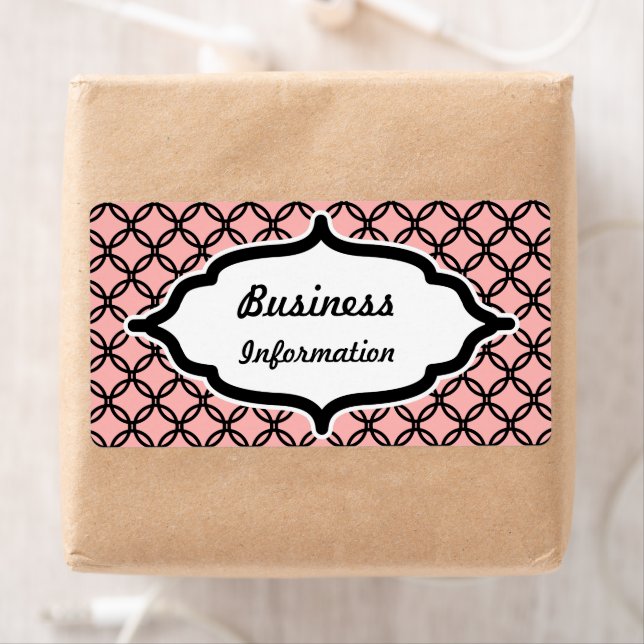 Pink Lace Custom Labels (Insitu)