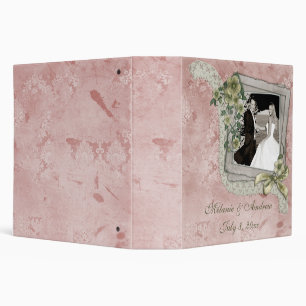 Pink Lace Frame Binder