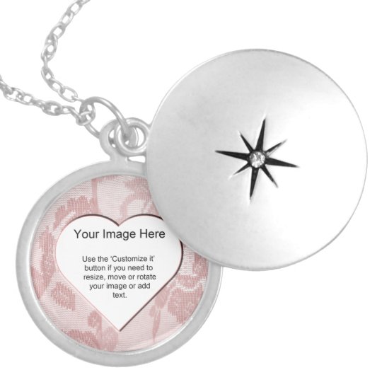 Pink Lace Heart Shape Photo Frame Template Silver Plated Necklace Zazzle Ca - Heart Photo Frame Necklace Pink Lace Heart Shape Photo Frame Template Silver Plated Necklace Zazzle Ca - Heart Photo Frame Necklace