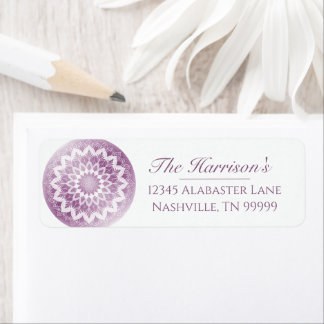 Pink Lace Mandala Wedding Address