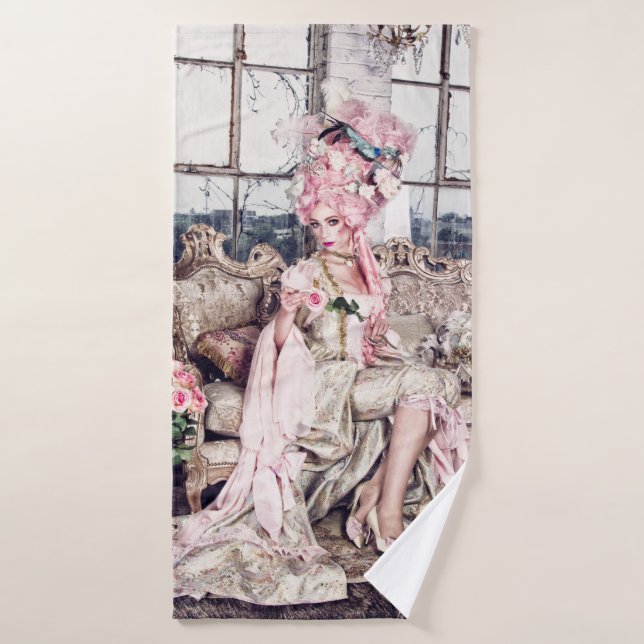 Pink Lady bath towel set, Virginia Rose Collection (Bath Towel)