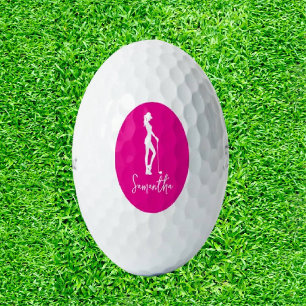 Pink Lady Monogram  Golf Balls