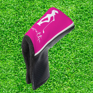 Pink Lady Monogram  Golf Head Cover
