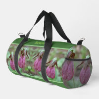 Pink Lady Slipper Orchid Flowers Personalized
