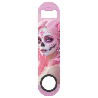 Pink Lady Sugar Skull Bar Key