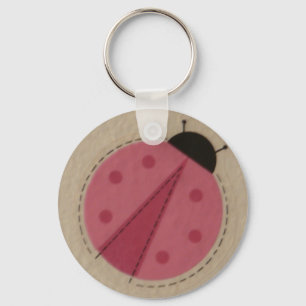 pink ladybug keychain