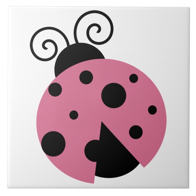 Pink Ladybug Tile (Front)