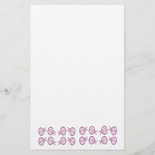 Pink Ladybugs Stationery