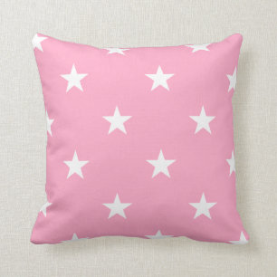 Pink Large Stars Pillow