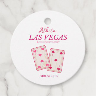 pink las vegas bachelorette party favour tags