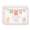 Pink Laundry Baby Shower Invitation