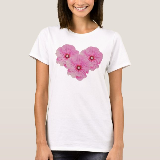 Pink Lavatera Tshirt (Front)