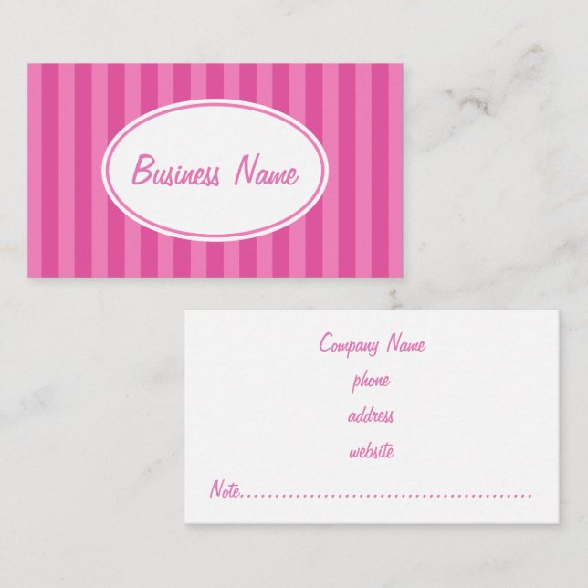 Pink Lavender Business Card (Front/Back)