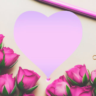 Pink Lavender Heart Sticker