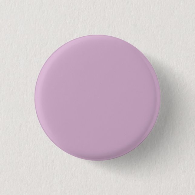 Pink Lavender Solid Colour 1 Inch Round Button (Front)