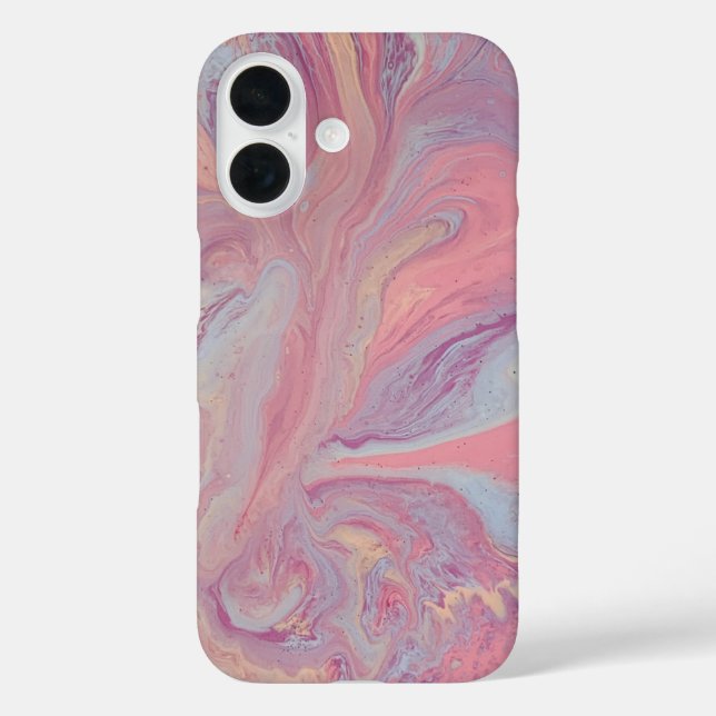 Pink & Lavender Swirl Phone Case  (Back)