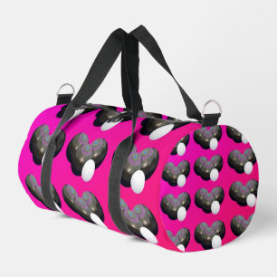 Pink Lawn Bowls And Jack, Duffle Bag