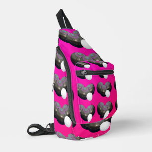 Pink Lawn Bowls And Jack, Sling Bag