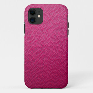 Pink Leather iPhone 11 Case