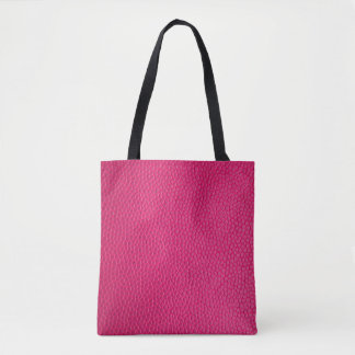 Pink leather leather texture skin tote bag