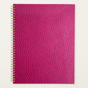 Pink leather  planner