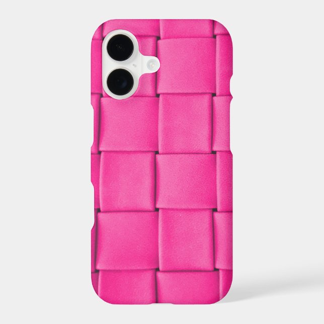pink leather weave background (Back)