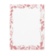 Pink Leaves Postcard