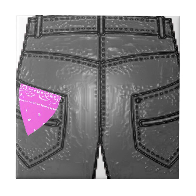 Pink Left Hanky Tile (Front)