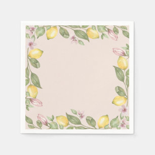 Pink Lemon Disposable Napkins