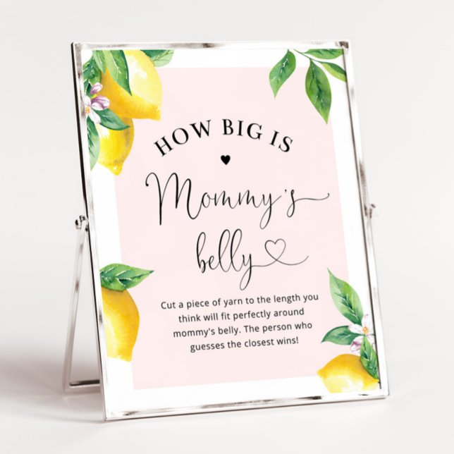 Pink lemon How big is mommy's belly  Poster (Creator Uploaded)