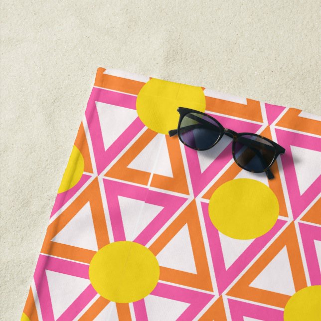 Pink Lemonade  Beach Towel (In Situ)