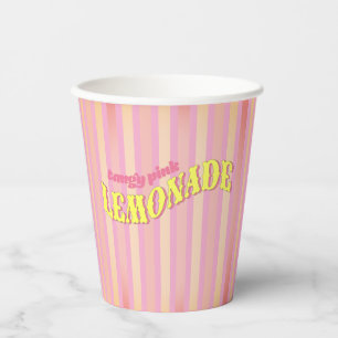 Pink Lemonade Birthday Paper Cups
