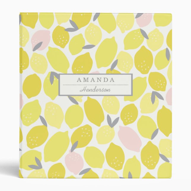 Pink Lemonade by Origami Prints Custom Binder (Front)