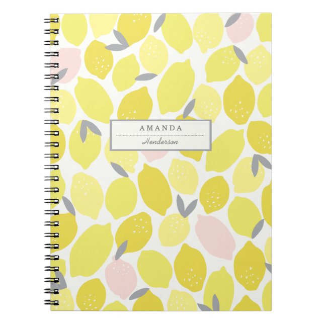 Pink Lemonade by Origami Prints Custom Notebook (Front)